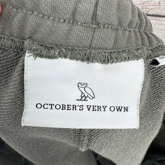 OVO October's Very Own Sweat Shorts Mens XL Green Fleece Drawstring - Picture 4 of 8